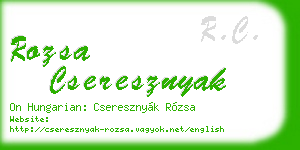 rozsa cseresznyak business card